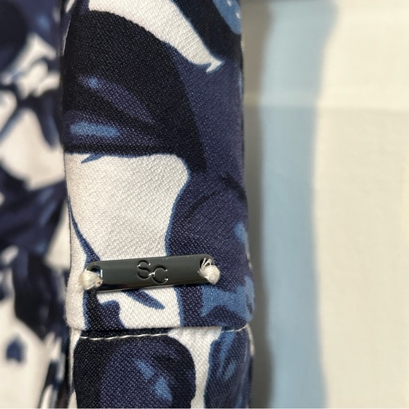 S.C.&CO. Floral Pull-On Tummy Control Active Skort Size XXL Blue White - Picture 4 of 12